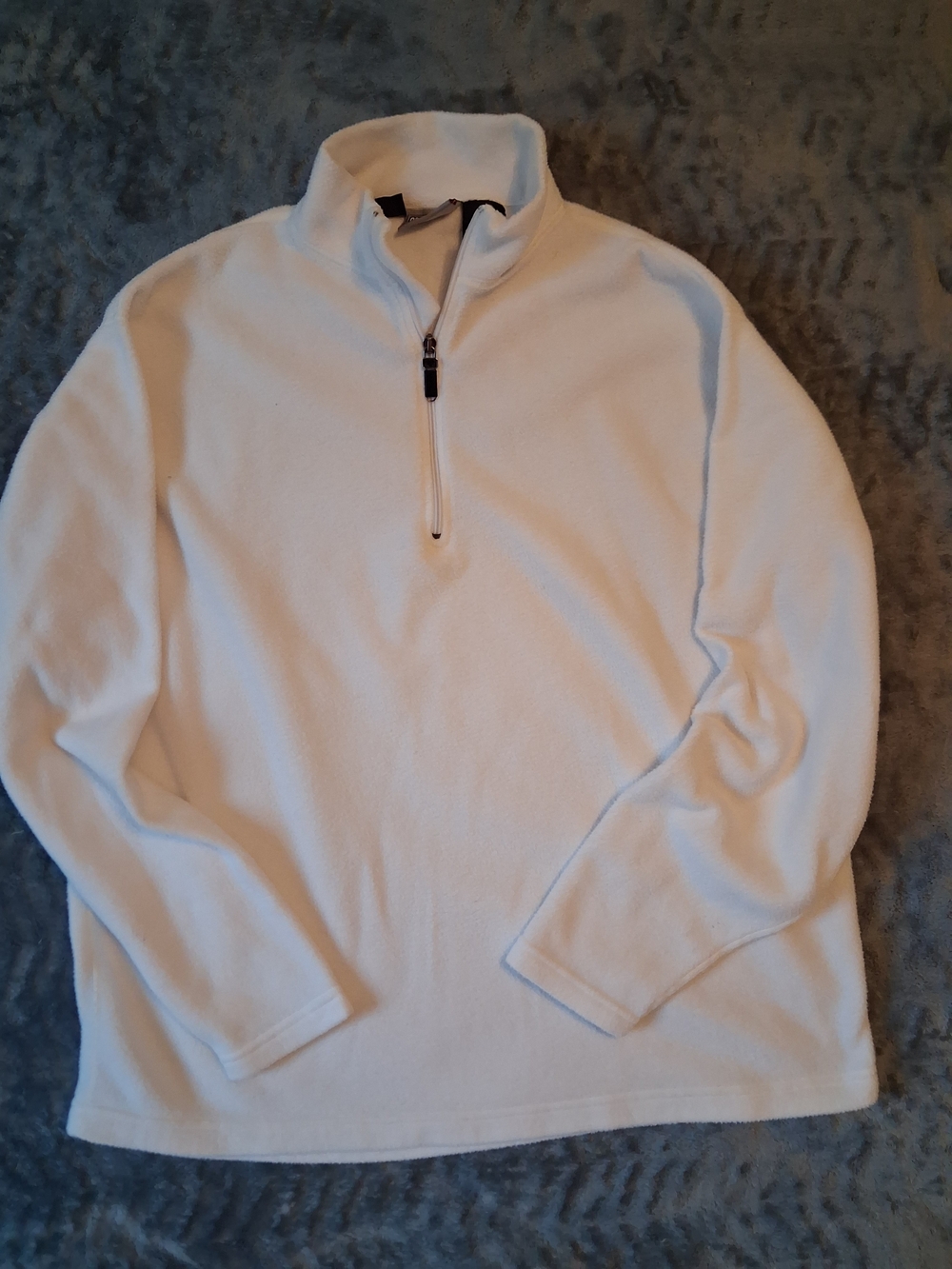 Obermeyer Pullover Men's White Half-Zip XL Fleece Pullover Polartec Ultragear